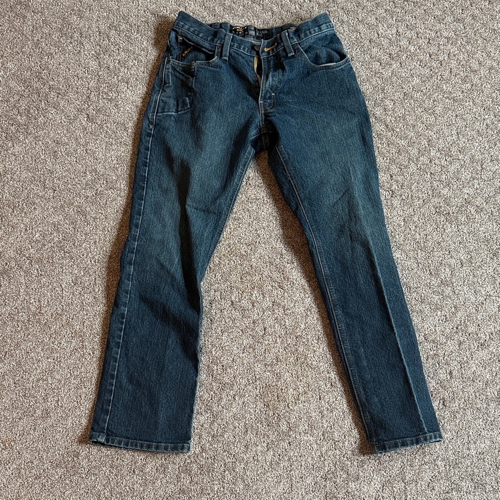 Ariat Men's Dark Blue Straight Jeans